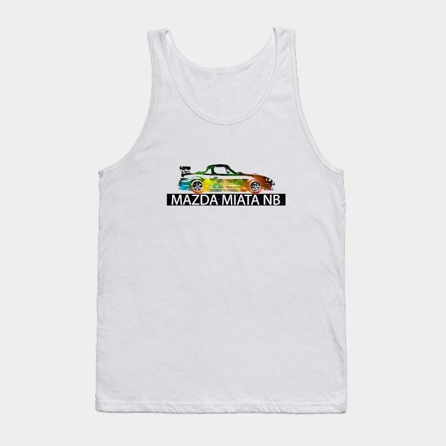 Mazda Miata / MX5 NB - Colourful Tank Top by mudfleap